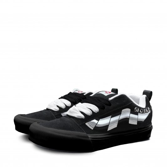 [ CUSTOM ] Knu Skool Striped Path Black/True White